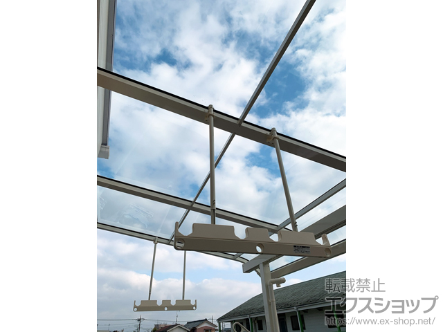 埼玉県朝霞市ののバルコニー・ベランダ屋根 スピーネ R型 屋根タイプ 単体 積雪〜20cm対応＜はねだし納まり＞ 施工例