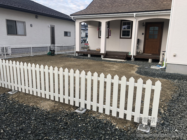 岩手県北上市ののフェンス・柵 アメリカンフェンス1型 フリーポールタイプ 施工例