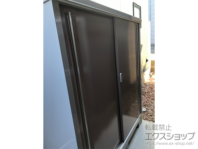 石川県小松市のの物置・屋外倉庫 シンプリー 一般型 1520×515×1603 MJX-155D-P 施工例
