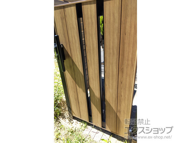 大阪府富田林市のの門扉 開き門扉AA TS1型 片開き 柱使用 施工例