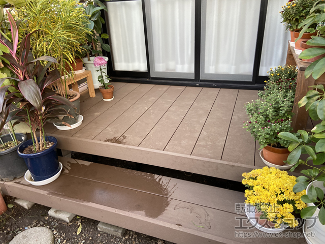 大阪府堺市ののウッドデッキ リウッドデッキ 200 施工例