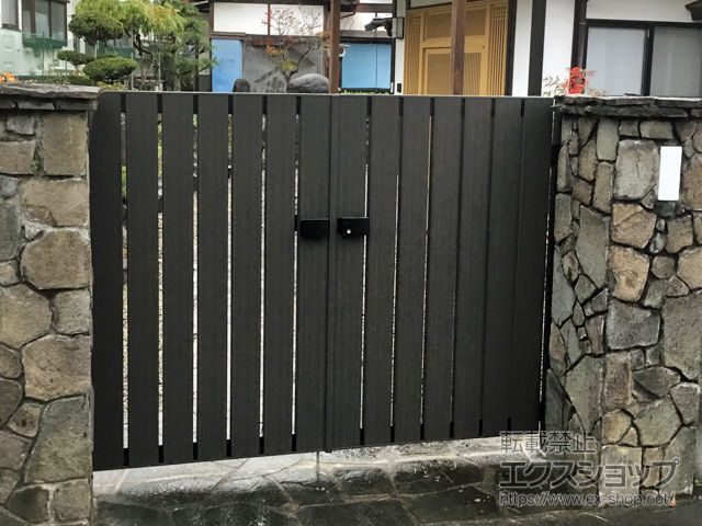 山形県山形市のの門扉 フレイナ門扉 T1型 両開き 施工例