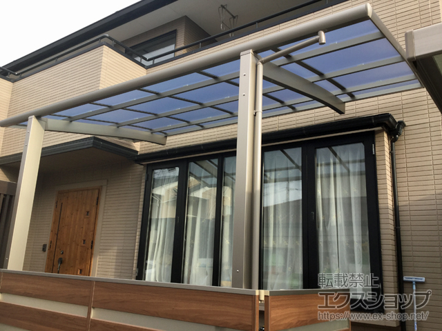 宮城県仙台市ののカーポート フーゴR (ラウンドスタイル) 積雪〜20cm対応 施工例