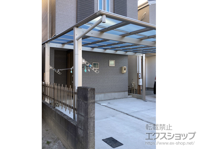 愛知県刈谷市ののカーポート エフルージュ ツイン FIRST 積雪〜20cm対応 施工例