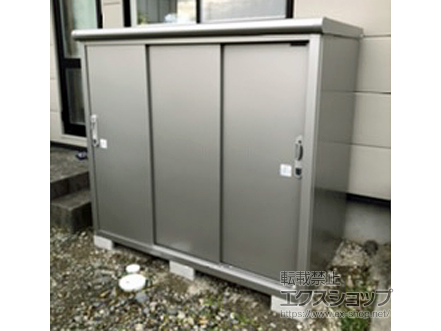 富山県下新川郡入善町のの物置・屋外倉庫 エスモ 一般型 1650×900×1501（ESE-1609E） ESE-1609E-SS 施工例