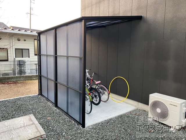 山口県山口市のYKKAPのストックヤード ストックヤードII オープンタイプ 積雪〜20cm対応 施工例