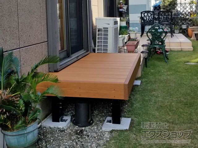 神奈川県綾瀬市ののウッドデッキ 彩木 あやぎ ハイブリットガーデンデッキ 幕板勝ち仕様 施工例