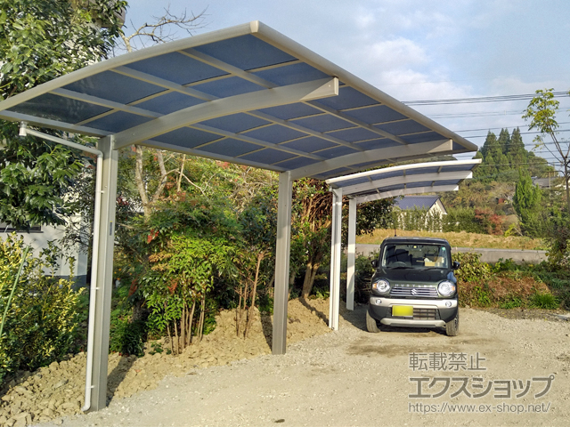 熊本県球磨郡錦町ののカーポート プレシオスポート 積雪〜20cm対応 施工例