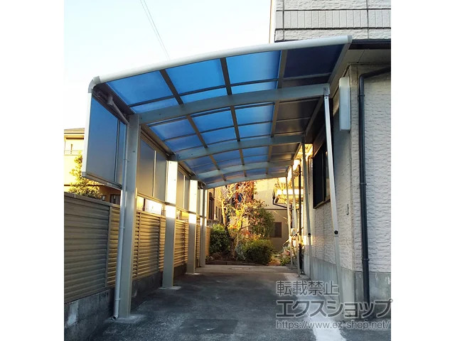静岡県静岡市のYKKAPのカーポート レイナポートグランZ 延長　積雪～20cm対応 施工例