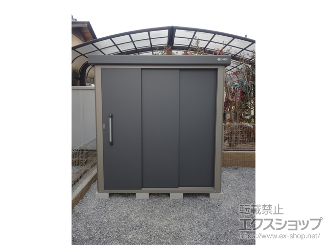 栃木県鹿沼市のの物置・屋外倉庫 エスケーエイト SK8-70 一般型 1800×1200×1940 SK8-70-GK 施工例