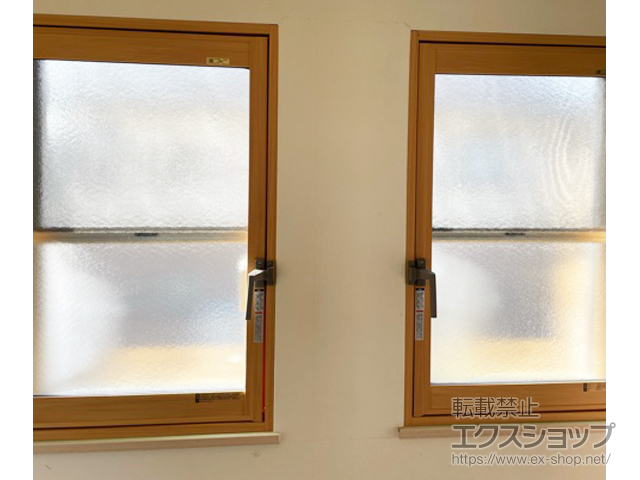 千葉県千葉市のの二重窓（内窓） インプラス 開き窓 外観左吊元 施工例