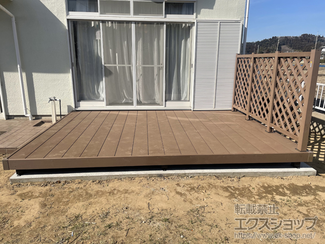 千葉県東金市ののウッドデッキ リウッドデッキ 200 施工例