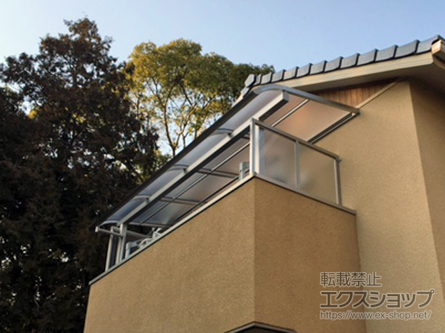 愛知県知立市ののバルコニー・ベランダ屋根 ソラリア R型 屋根タイプ 単体 積雪〜20cm対応 施工例