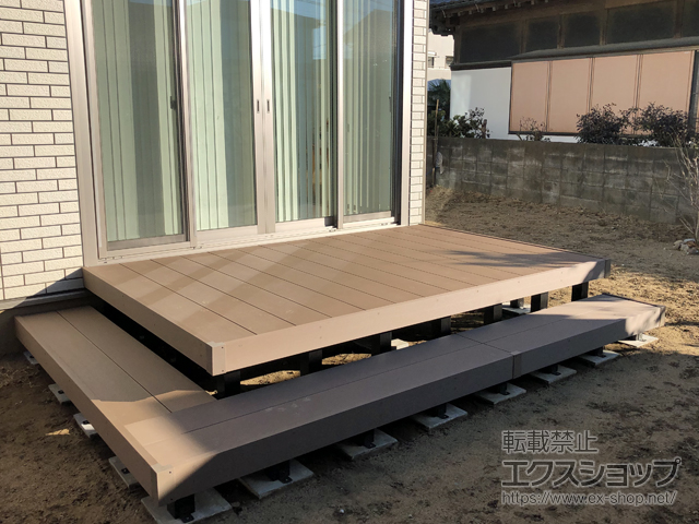 千葉県四街道市ののウッドデッキ リウッドデッキ 200 施工例