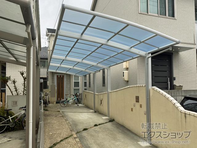 広島県広島市ののカーポート レイナポートグラン 縦連棟　積雪〜20cm対応 施工例