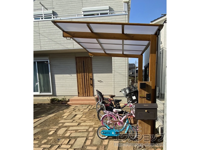 埼玉県富士見市ののサイクルポート・駐輪場 アートポート ミニ 積雪〜20cm対応 施工例