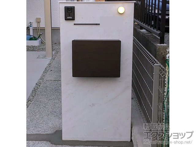 福岡県久留米市のの機能門柱・ポスト ウォールスクリーン ファンクション門袖 施工例