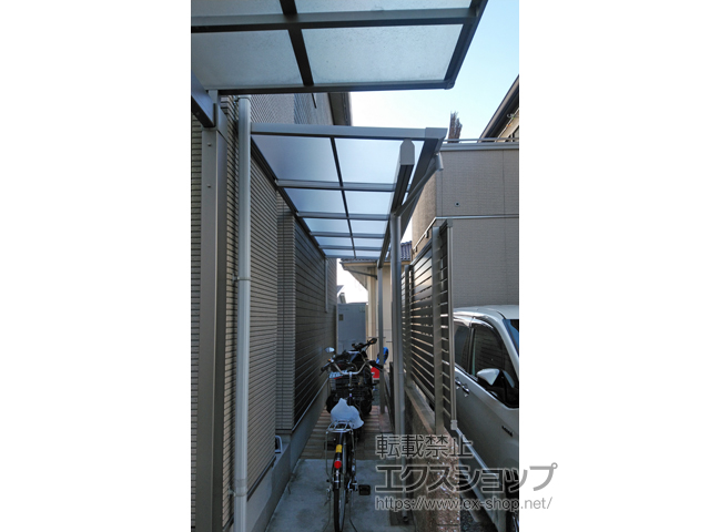 静岡県静岡市ののテラス屋根 ソラリア F型 テラスタイプ 単体 積雪〜20cm対応 施工例