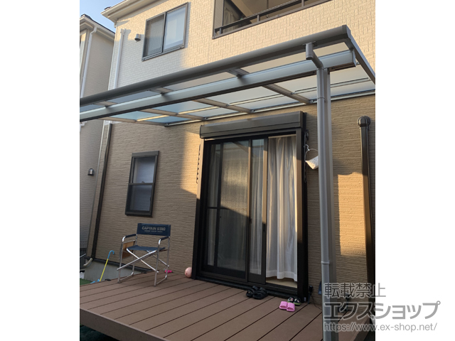 愛知県海部郡大治町ののテラス屋根 ソラリア F型 テラスタイプ 単体 積雪〜20cm対応 施工例