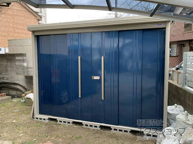 福岡県糟屋郡粕屋町のの物置・屋外倉庫 Mr.ストックマンダンディ 一般型 2900×1590×2110 ND-2915-D 施工例