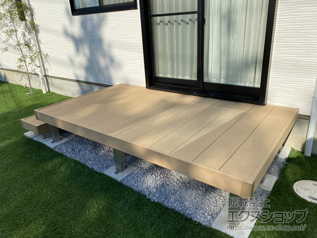 東京都町田市ののウッドデッキ リウッドデッキ 200 施工例
