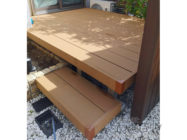 大阪府高槻市ののウッドデッキ リウッドデッキ 200 施工例