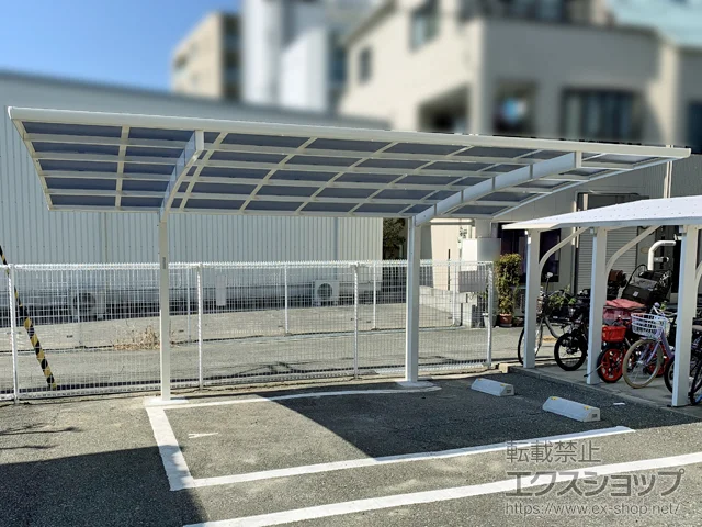 大阪府豊中市のYKKAPのカーポート レイナポートグラン　積雪～20cm対応 施工例