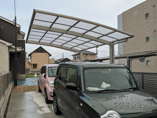愛知県一宮市のYKKAPのカーポート レイナポートグラン　積雪～20cm対応 施工例