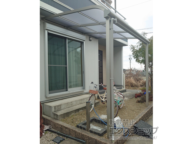 愛知県一宮市ののテラス屋根 ソラリア R型 テラスタイプ 単体 積雪〜20cm対応 施工例