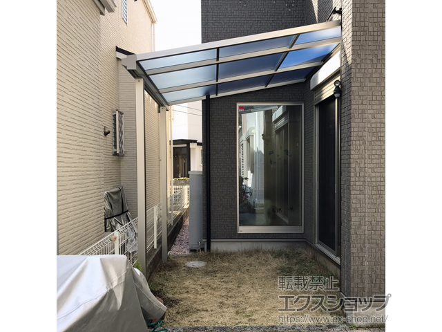 兵庫県宝塚市ののテラス屋根 ソラリア F型 テラスタイプ 単体 積雪〜20cm対応 施工例