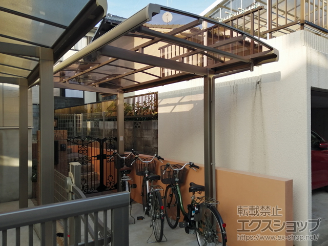 兵庫県神戸市ののサイクルポート・駐輪場 フーゴAミニ (アーチスタイル) 積雪〜20cm対応 施工例