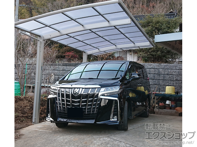 岡山県美作市ののカーポート レイナポートグラン　積雪〜20cm対応 施工例
