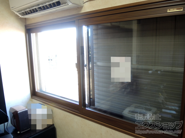奈良県生駒郡平群町のの二重窓（内窓） プラマードU 引違い窓 2枚建 施工例