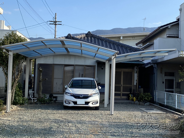 愛媛県四国中央市ののカーポート レイナポートグラン　積雪〜20cm対応 施工例