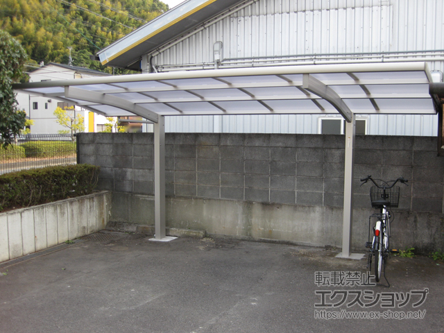 静岡県静岡市ののサイクルポート・駐輪場 レイナポートグランミニ 積雪〜20cm対応 施工例