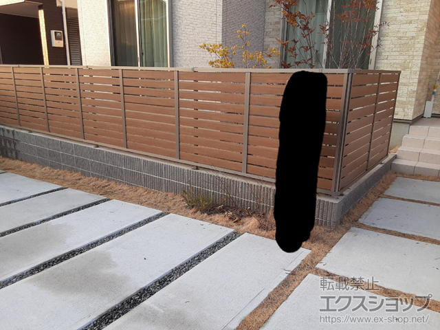 兵庫県神戸市ののフェンス・柵 モクハイフェンス　フリーポールタイプ 施工例