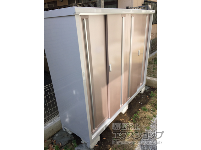 埼玉県所沢市のの物置・屋外倉庫 シンプリー 一般型 1940×615×1603（MJX-196D-P） MJX-196D-P-AR 施工例