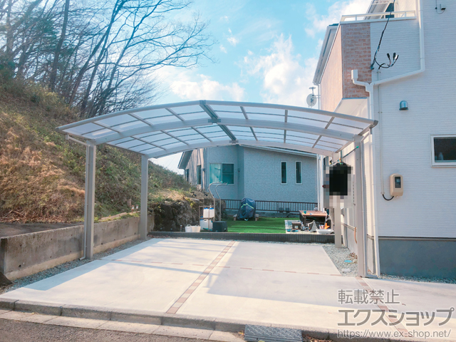 宮城県仙台市ののカーポート レイナポートグラン M合掌　積雪〜20cm対応 施工例