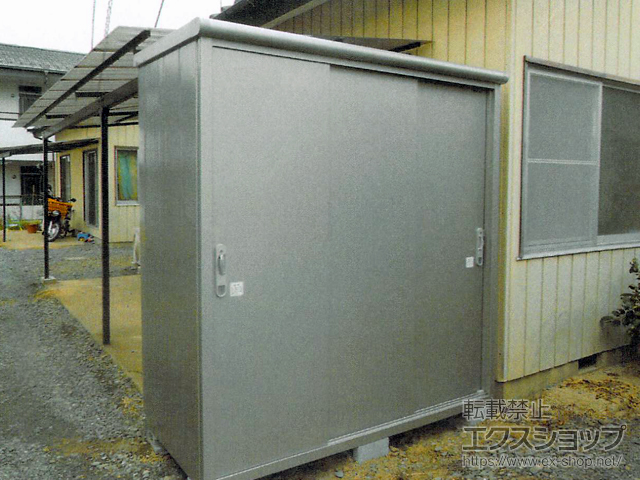 福島県郡山市のの物置・屋外倉庫 エスモ 一般型 1797×900×1959（ESE-1809A） ESE-1809A-SS 施工例