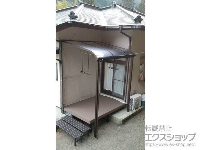 神奈川県伊勢原市ののテラス屋根 ソラリア R型 テラスタイプ 単体 積雪〜20cm対応 施工例