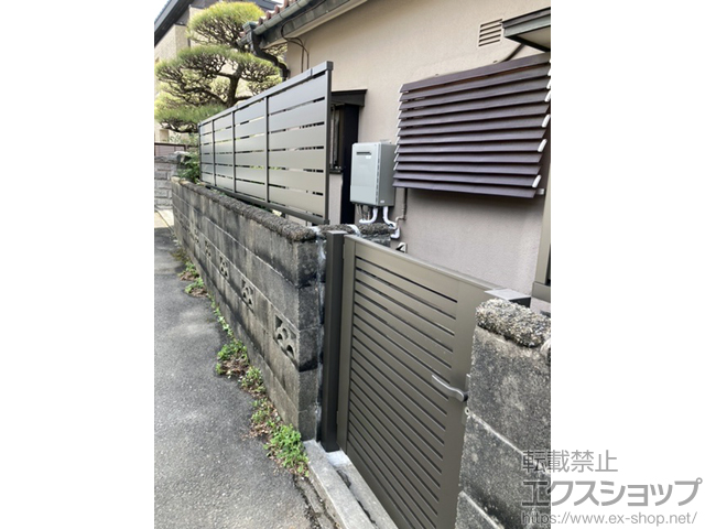 神奈川県相模原市ののフェンス・柵、門扉 開き門扉AB YS1型 片開き　柱使用 施工例