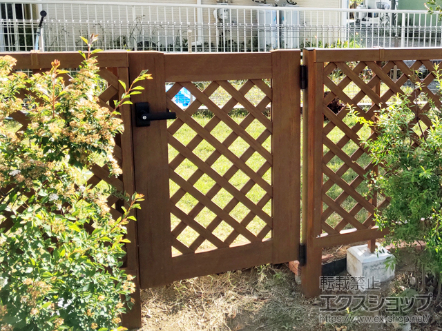 千葉県柏市のの門扉 スタンダード門扉2型 片開き　門柱使用 施工例