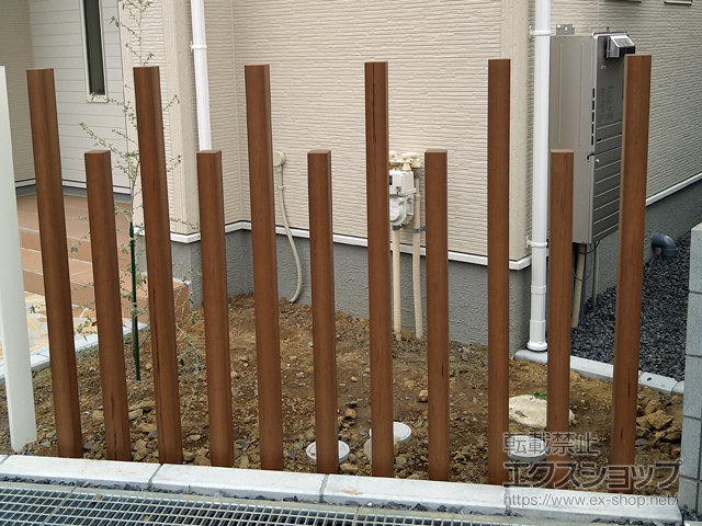 茨城県日立市ののフェンス・柵 スタイリッシュポール 施工例