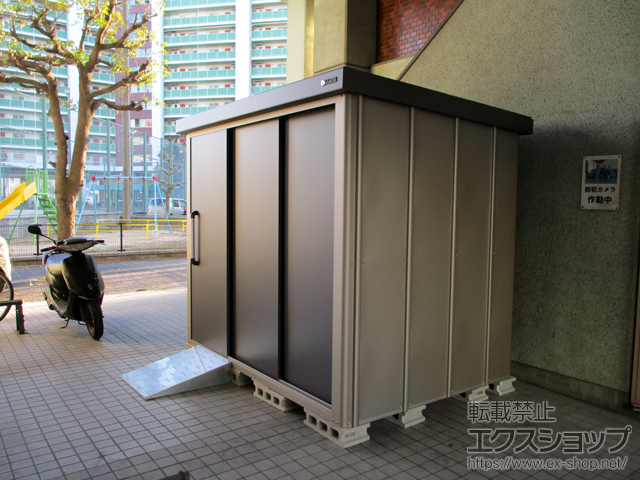福岡県福岡市のの物置・屋外倉庫 エスケーエイト SK8-100 一般型 2200×1600×1940 SK8-100-GK 施工例