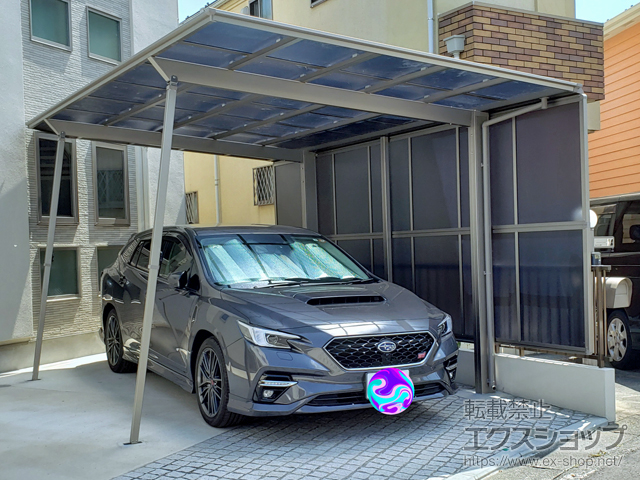 神奈川県横浜市ののカーポート フーゴF (フラットスタイル) 積雪〜20cm対応 施工例