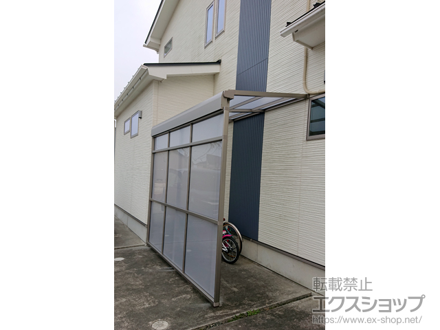 茨城県日立市ののストックヤード スピーネストックヤードF型 パネルタイプ スクリーン仕様 積雪〜20cm対応 施工例