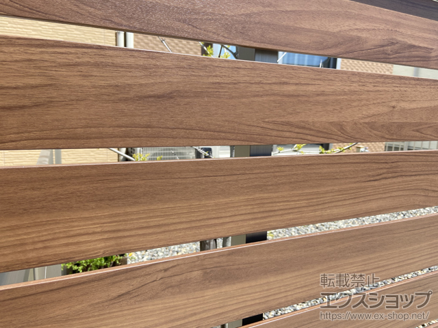 三重県四日市市ののフェンス・柵 モクハイフェンス フリーポールタイプ 施工例