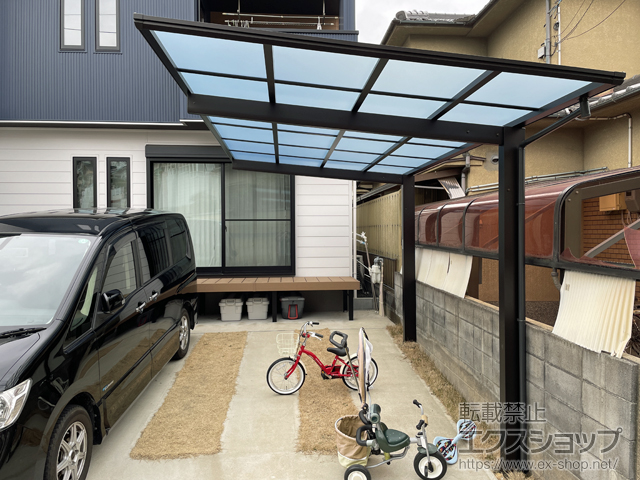 京都府宇治市ののカーポート エフルージュグラン　積雪〜20cm対応 施工例