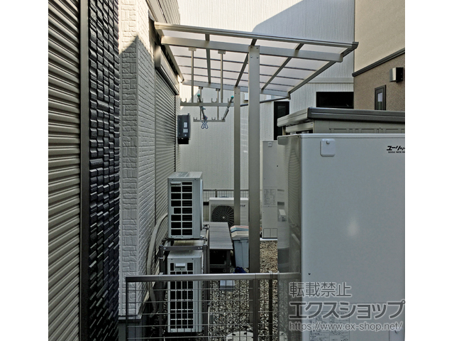 愛知県刈谷市ののテラス屋根 エフルージュグランZERO テラスタイプ 積雪〜20cm対応 施工例