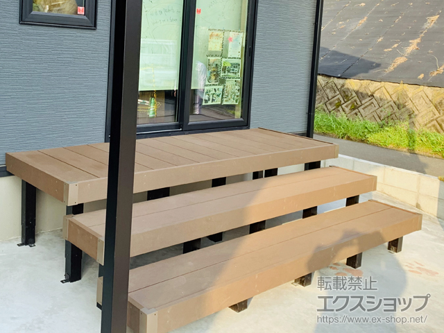 鹿児島県霧島市ののウッドデッキ リウッドデッキ 200 施工例